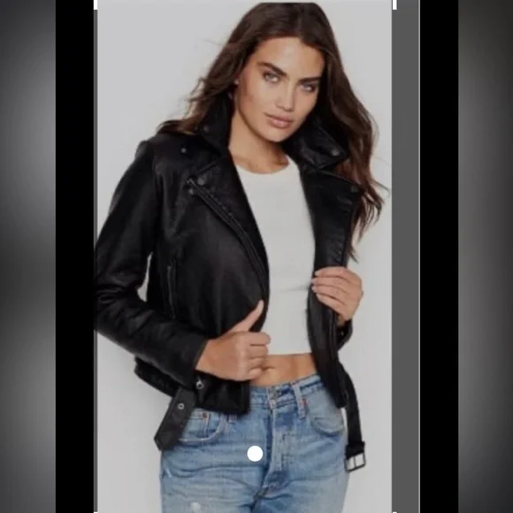 Victoria’s Secret FAUX Leather Moto Jacket XS
Pebbled Black - Picture 3 of 5